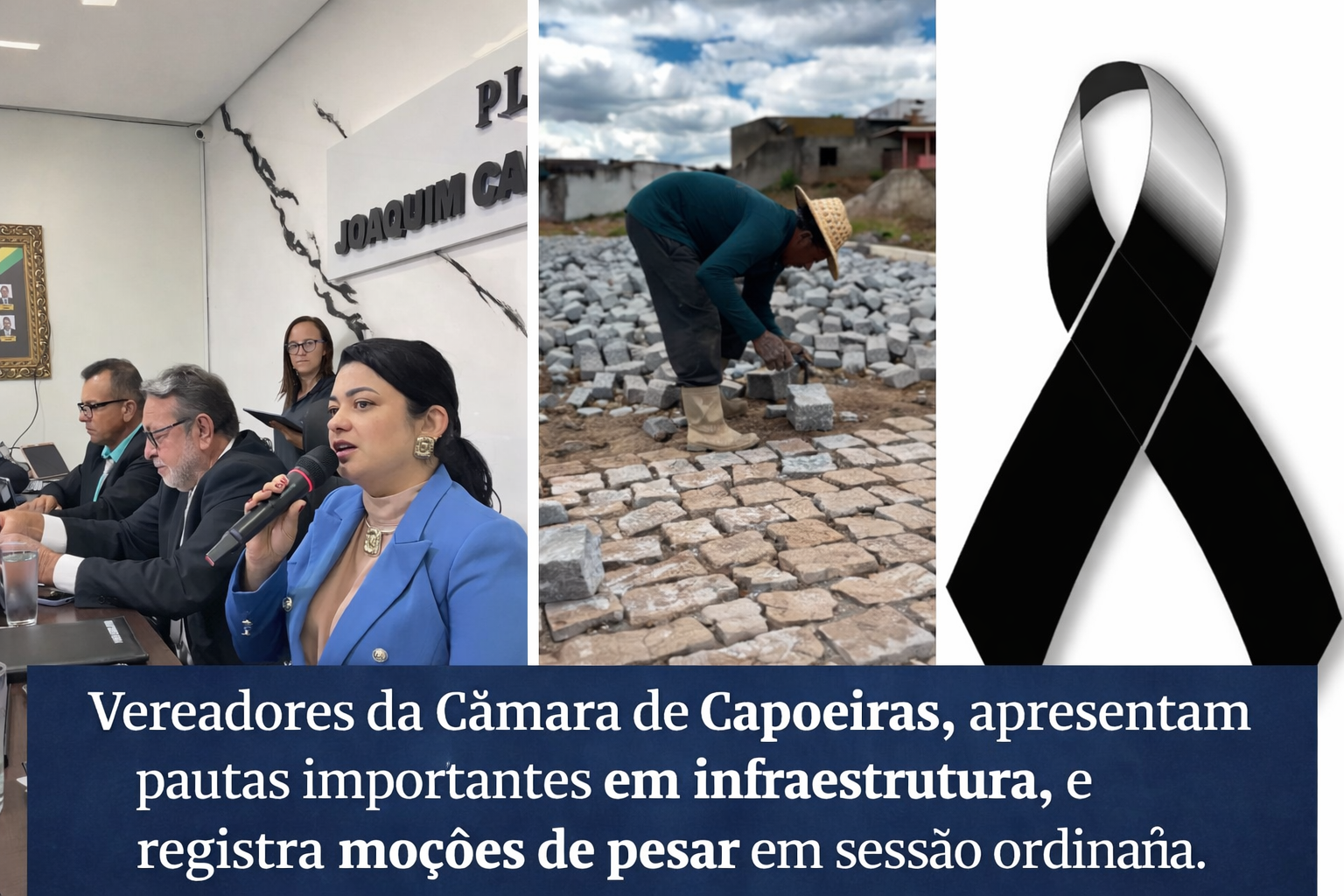 Imagem da notícia Vereadores da Câmara de Capoeiras, apresentam pautas importantes em infraestrutura, e registra moções de pesar em sessão ordinária.